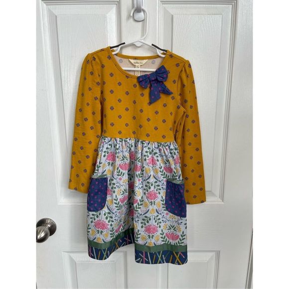 Girls Matilda Jane Choose your own path Gold Star Dress size 6 - Picture 2 of 6